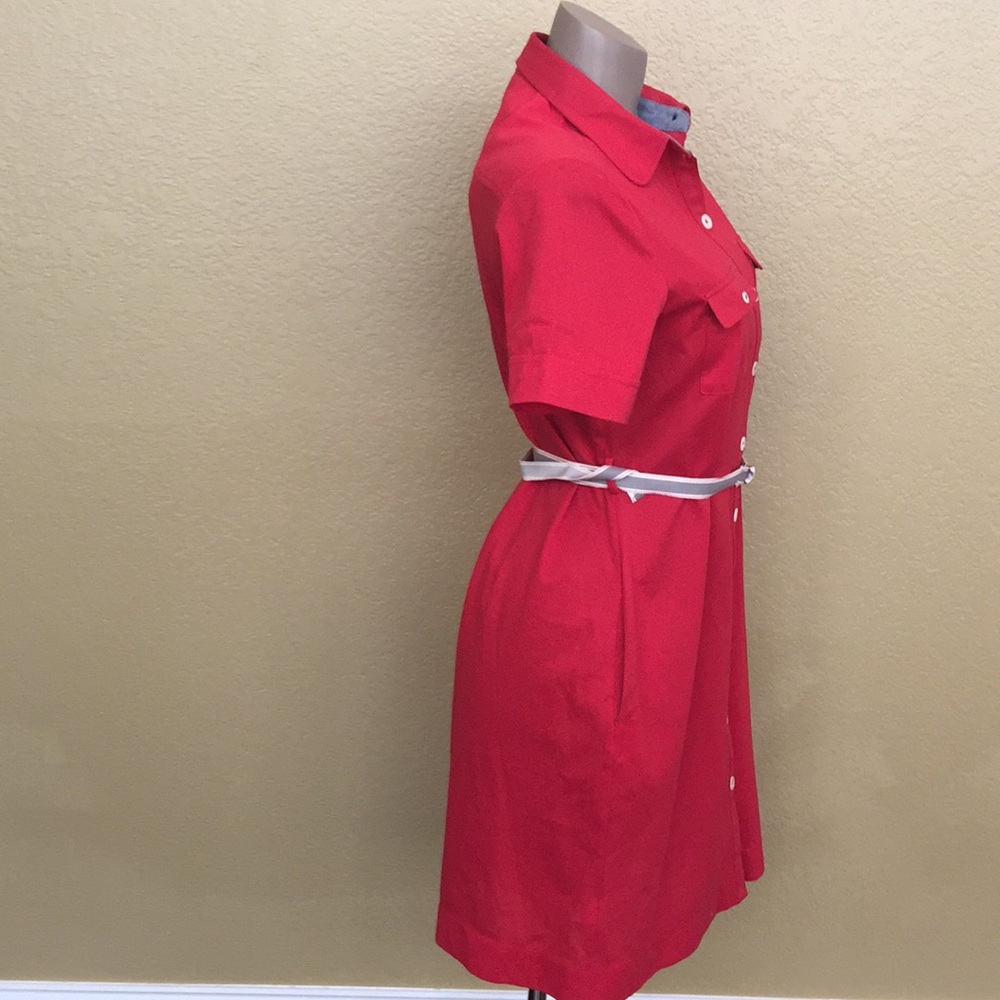 NWT MNG by Mango Red Polo Dress, Pockets ❤️ XXL - Picture 4 of 7